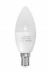 Żarówka LED E14 mleczna 9W biała zimna