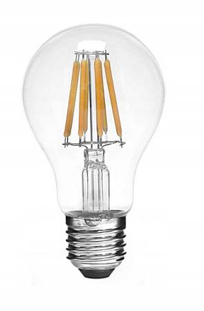 Żarówka LED Filament E27 ozdobna 8W  barwa biała zimna Edison